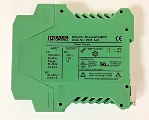Phoenix Contact MINI-PS-100-240AC/24DC/1 POWER SUPPLY NEW - Picture 1 of 3