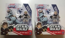 2016 PLAYSKOOL STAR WARS GALACTIC HEROES HAN SOLO & TAUNTAUN NIB Lot x2 Retired