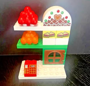 Lego Duplo Store Market Café Frutas Manzanas Naranjas Ventana Unidad Set NUEVO - Imagen 1 de 5