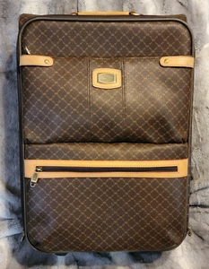 Rioni Signature Brown Luggage Suitcase with Leather Handles - Picture 1 of 22