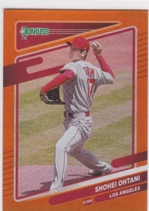 SHOHEI OHTANI Angels Baseball Card 2021 Donruss RARE ORANGE $$ VARIATION LE! - Picture 1 of 2