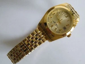 Damenuhr leicht ablesbar Quarz Datum wasserdicht 100 Fuß - Bild 1 von 3