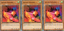 Yu Gi Oh! 3x Sasuke Samurai (Speed Duel)/SBTK-DE015 common 1. Edition