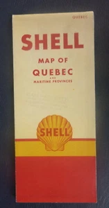 1950 Quebec road map Shell oil gas Canada - Picture 1 of 4