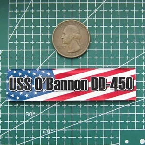 1/700 1/350 Model Plastic Display Plaque USS O'Bannon DD-450 mn103 - Picture 1 of 3