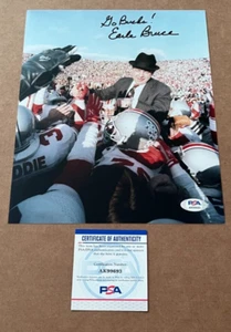 Earle Bruce Signed OHIO STATE BUCKEYE 8X10 PHOTO PSA/DNA CERTIFIED #3 - Picture 1 of 1