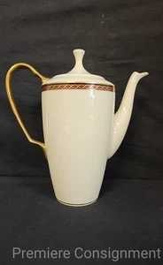 Lenox China Monroe w/ Gold Trim Tea Pot - Picture 1 of 12