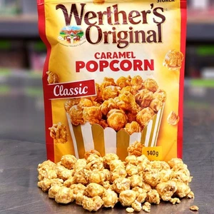 NUOVO Werther’s Original Caramel Popcorn Classic 140g - Foto 1 di 1