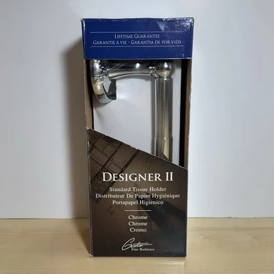 Soporte de papel higiénico estándar Gatco Chrome Designer II #5072 Foto 1 de 4