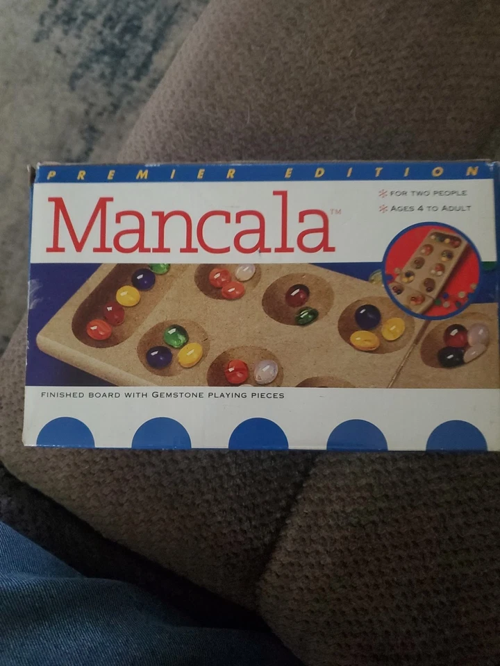 Juego Mancala Edición Premier Tablero Acabado Plegable + Gemas De Colección 2 Jugadores Foto 1 de 4