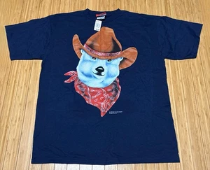 Vintage Coca Cola Eisbär T-Shirt Gr. XL 1996 Country Western Big Face Neu mit Etikett - Bild 1 von 8