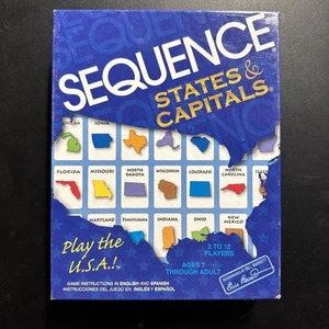 Sequence States and Capitals Game COMPLETE Jax 2006 Educational Cards Maps - Picture 1 of 3
