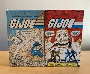 VTG GI JOE VHS Big Box Lot Satellite Down (Vol 4) The Games Master (Vol 8) 1985 - Picture 1 of 13