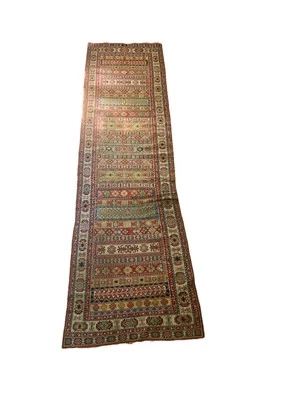Vintage Tribal Runner/Rug 31 X114inches, Wool - Image 1 of 4