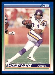 1990 Score - Anthony Carter #345 - Picture 1 of 2