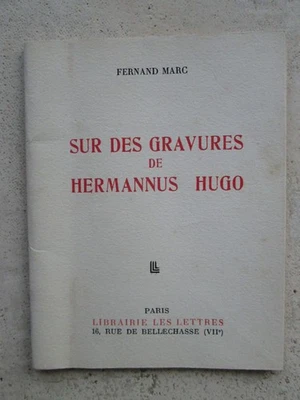 Fernand MARC : Sur des gravures de HERMANNUS HUGO, 1946. Envoi - Photo 1/4