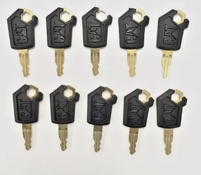 10Pcs CAT 5P8500 Heavy Equipment keys Caterpillar excavator ignition key LOGO
