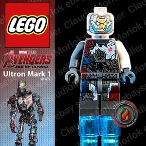 ⭐ LEGO Ultron Mark 1 Minifigure sh169 Marvel Avengers sh0169 Heroes Mk1 Iron Man - Imagen 1 de 7