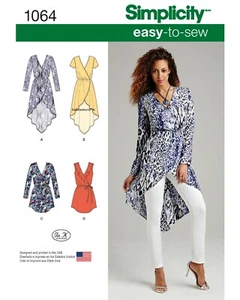 SIMPLICITY 1064 MISSES TUNICS Schnittmuster Größen 14-22 JETZT EINGESTELLT - Bild 1 von 4