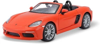 Porsche 718 Boxster 2016 Orange Arancione Burago Bburago 1:24 Nuovo 1/24 - Immagine 1 di 4
