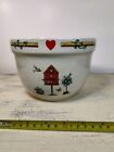 Thomson Pottery BIRDHOUSE Small Mixing Bowl 6" 1 out of a set of 3. 