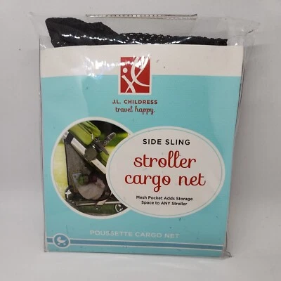 J.L.Childress Side Sling Stroller Mesh Pocket Cargo Net, Black  - Image 1 of 2