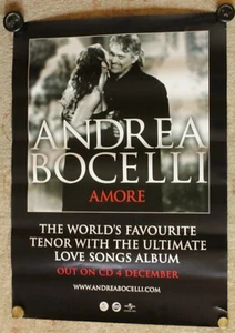ORIGINAL LARGE 'ANDRE BOCELLI' PROMO POSTER - "AMORE" - Picture 1 of 1