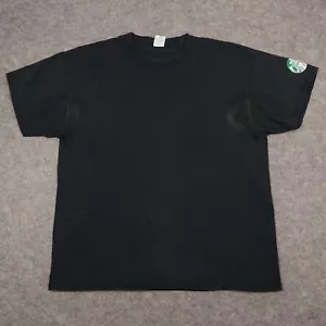 VINTAGE Starbucks Shirt Mens XLarge Black Crew Neck Craft Connect Uplift Coffee - Picture 1 of 20