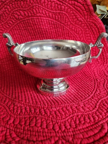 Tiffany Bowl 22583 C Pretty Antique Edwardian American Sterling Silver 9.04 oz Cover