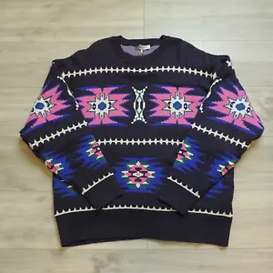Isabel Marant Etoile Mens Large Malden Sweater Amilton Jacquard-Knit Aztec Thick - Picture 1 of 9