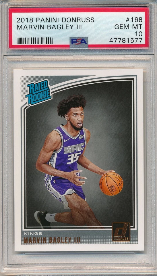 2018 PANINI DONRUSS MARVIN BAGLEY #168 RC PSA 10 GEM MINT ROOKIE - Image 1 of 1
