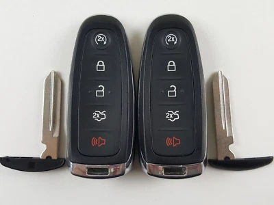 LOTE ORIGINAL DE 2 LINCOLN MKS MKX MKT 11-20 OEM LLAVE INTELIGENTE MENOS ENTRADA MANDO A DISTANCIA Foto 1 de 4