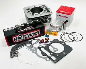 Honda 400EX 400 EX Top End Cylinder Kit Wiseco Piston Gaskets Stage 1 Hot Cam - Picture 1 of 3