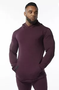 Alphalete Men’s ELMTS Fitted Hoodie - Merlot , Size Large - Picture 1 of 10