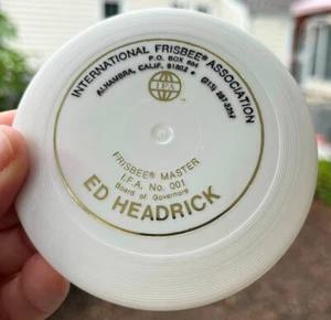 Ed Headrick PDGA #001 Frisbee New  MINI Disc Golf #534  (Free Innova Pin) Wham-O - Picture 1 of 11