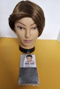 Mens Short Brown Wig Anime Cosplay Costume Wig W/Cap Wavy Bangs - Picture 1 of 9