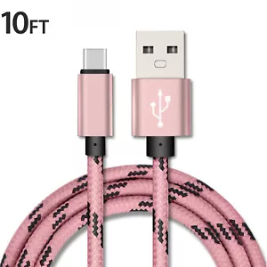 10FT USB Cable Type C Fast Charger For Samsung Galaxy S8 S9 S10 S20 Note 9 10 20 - Picture 1 of 8