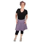 Purple Check Short Skirt With Pockets