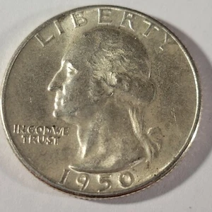 Washington Quarter FS-801 1950 doble troquel pico de águila inverso - Imagen 1 de 2