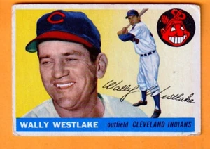 Wally Westlake Cleveland Indians 1955 Topps #102 Sacramento California - Foto 1 di 2