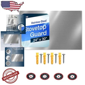 Backsplash reversibile in acciaio inox 24" x 30" con viti di facile installazione - Foto 1 di 10