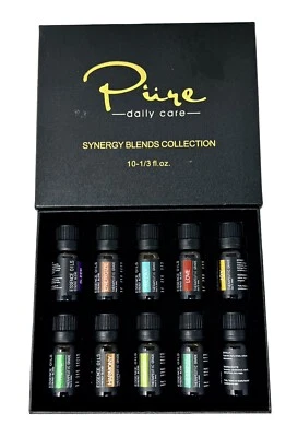 Pure Daily Care Aromatherapy 10 Essential Oils Synergy Blends Set For Diffuser - Image 1 of 4