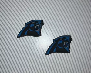 Carolina Panthers Crocs Charms NFL Shoe Charms 2 Pieces - Picture 1 of 1