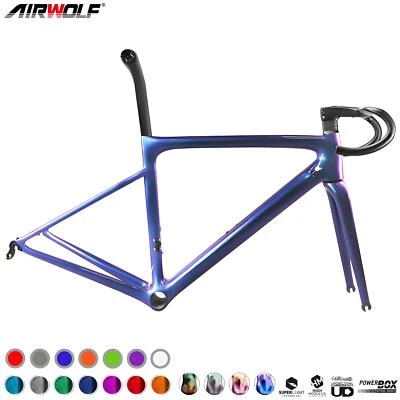 AIRWOLF T1100 Carbon Rennrad Rahmen Racing Aero 700x25c Fahrrad Felgenbremse - Bild 1 von 4