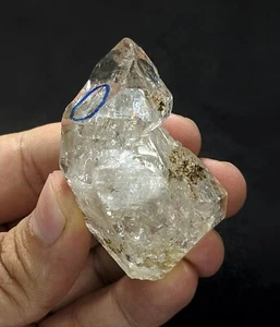 Ventana esquelética natural Enhydro cuarzo burbuja móvil espécimen de punto de cristal - Imagen 1 de 14