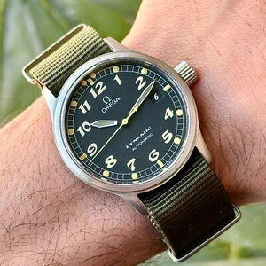 Vintage Omega Dynamic III Ranchero Style Military Automatic Men's Watch 166.0310 - Picture 1 of 9