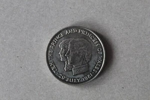 Münze Mauritius 10 Rupees 1981 Charles und Diana - Bild 1 von 2
