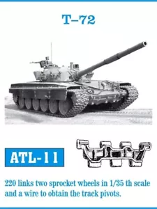 Friulmodel - Pistas de tanque de metal para T-72 2 ruedas dentadas 1/35 - ALT11 - Imagen 1 de 1