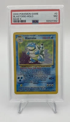 2000 POKEMON BASE SET 2 #2 BLASTOISE-HOLO PSA 7 - Image 1 of 2