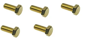 M4 M5 M6 M8 M10, SOLID BRASS FULLY THREADED SET SCREW HEXAGON HEX BOLT DIN933 - Picture 1 of 1